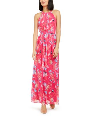 INC International Concepts INC Floral-Print Pleated Maxi Dress, Created ...