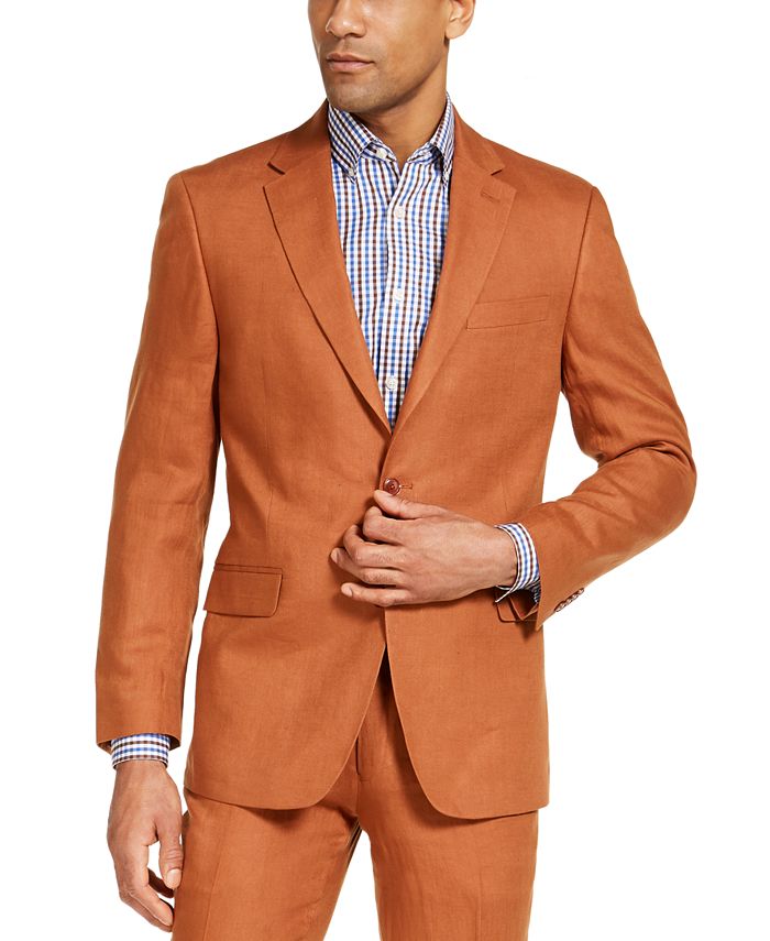Tommy Hilfiger Modern Fit Rust Suit Separate Jacket - Macy's