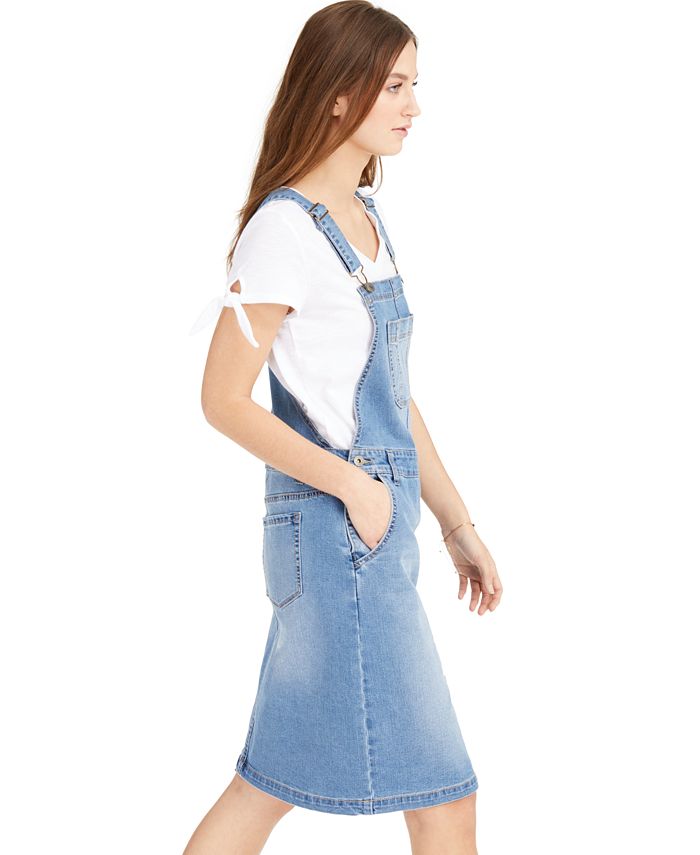 Style & Co Denim Overalls Dress, Created for Macy's & Reviews Dresses
