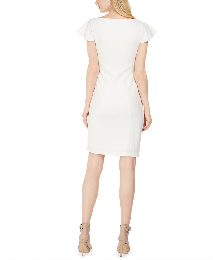 Calvin Klein FlutterSleeve Sheath Dress Macy's