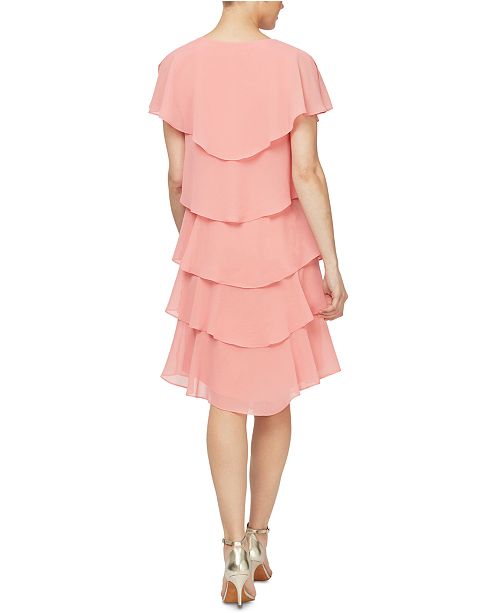 Fuchsia Tiered Capelet