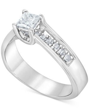 Diamond Princess Engagement Ring (3/4 ct tw) in 14k White Gold