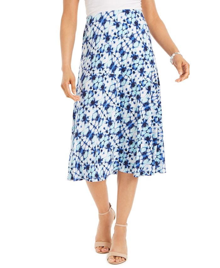 JM Collection Printed Midi Skirt, Created for Macy's - Macy's