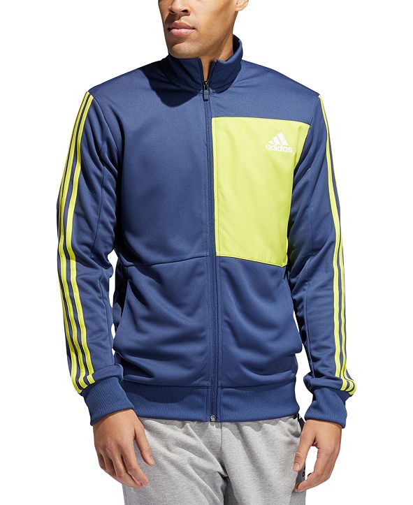 adidas Men's Hybrid Colorblocked Track Jacket & Reviews ...