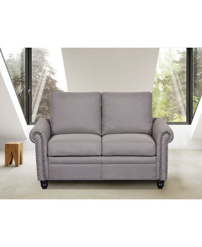 Us Pride Furniture Rosalind Linen Upholstered Loveseat Macy's
