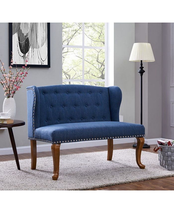 Us Pride Furniture Cowles Tufted Chesterfield Loveseat Macy's