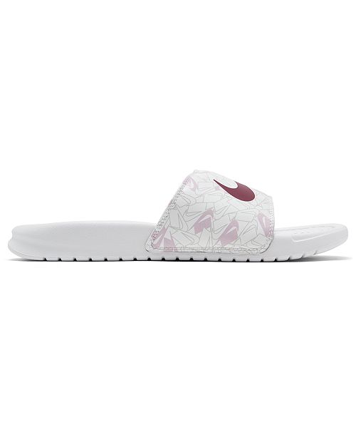 Nike Women S Benassi Jdi Print Slide Sandals From Finish Line