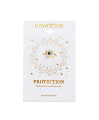 Silver Plated Cubic Zirconia Evil Eye Wrap Around Ring