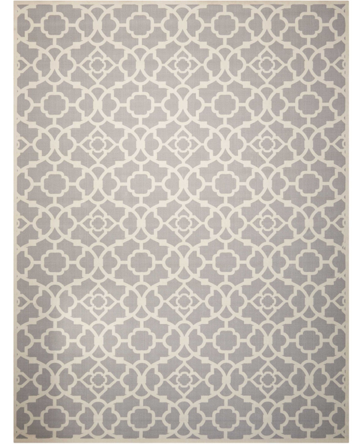 Long Street Looms Shady Brights SHA04 Gray 7'9in x 10'10in Outdoor Area Rug - Gray
