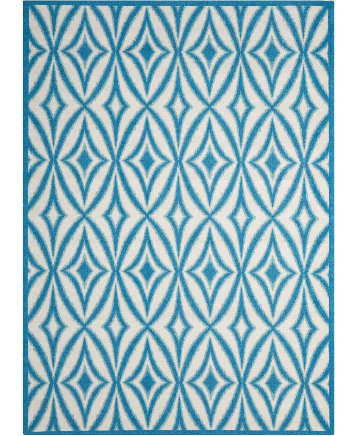 Long Street Looms Shady Brights SHA19 7'9in x 10'10in Outdoor Area Rug - Azure