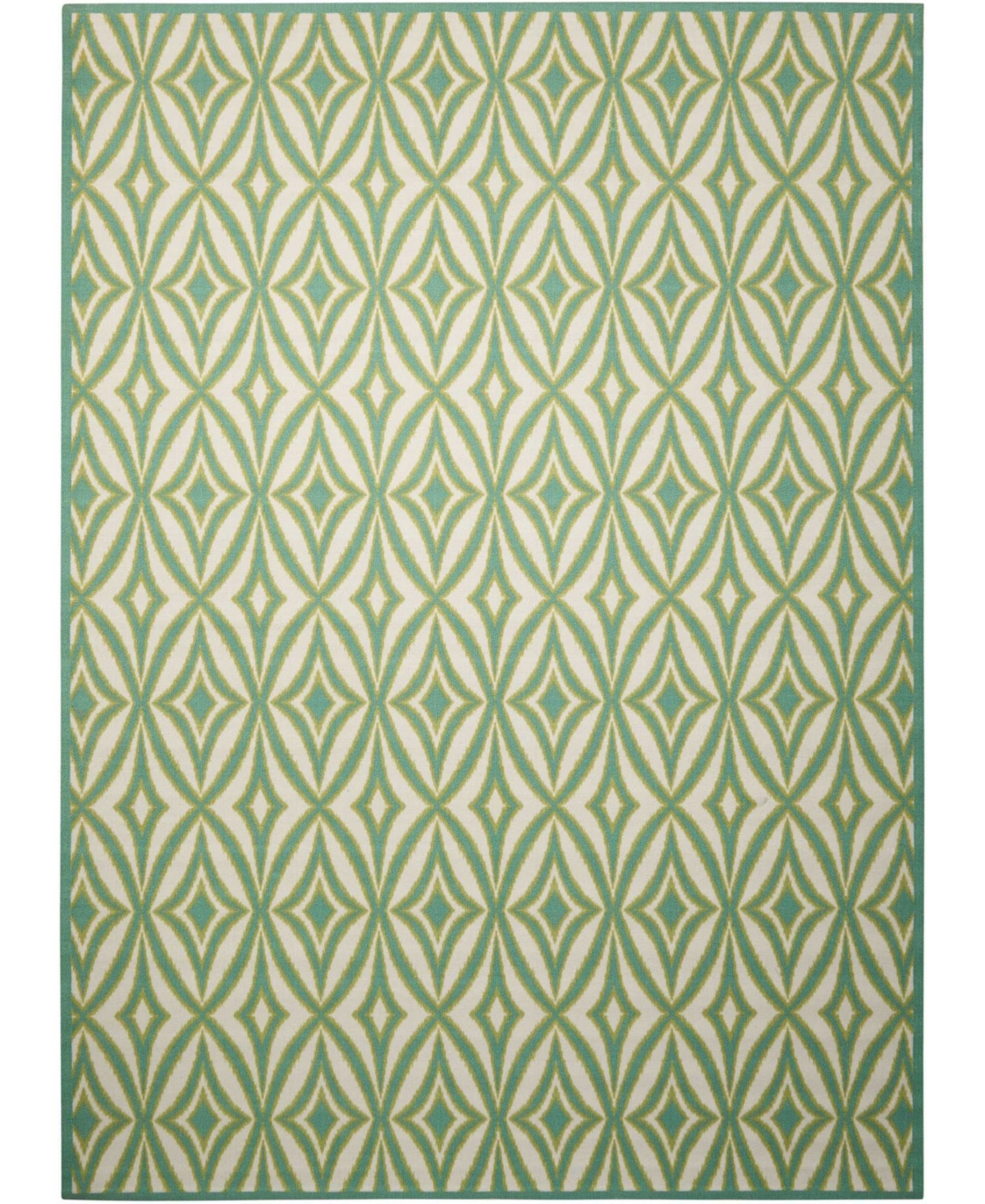 Long Street Looms Shady Brights SHA19 7'9in x 10'10in Outdoor Area Rug - Jade