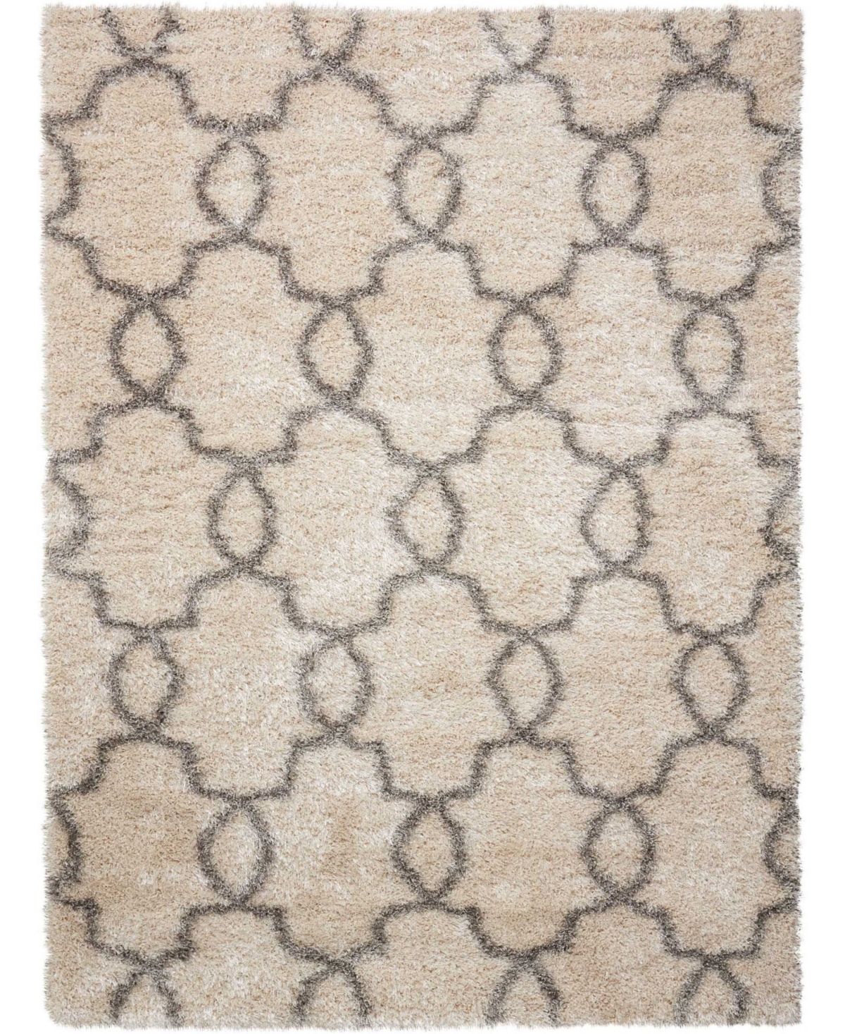 Long Street Looms Freed FRE2 Bone 7'10in x 9'10in Area Rug - White shade