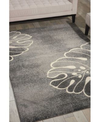 Samuel SAM04 Gray 5'3" x 7'3" Area Rug