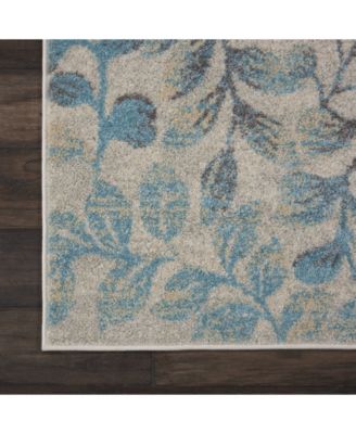 Peace PEA03 Ivory 2'3" x 7'3" Runner Rug