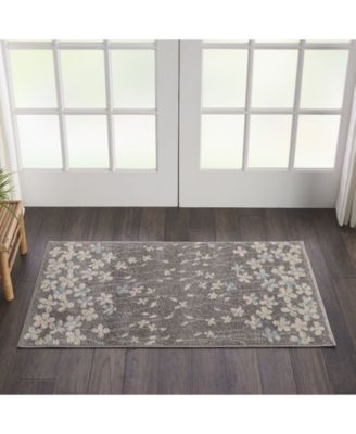 Long Street Looms Peace Pea04 Area Rug Collection In Gray