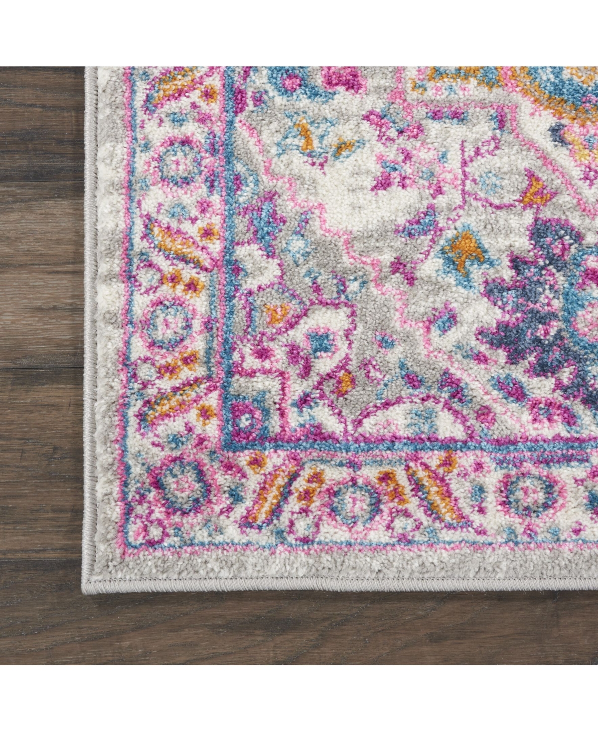 Long Street Looms Zeal ZEA20 Silver 1'10" x 2'10" Area Rug