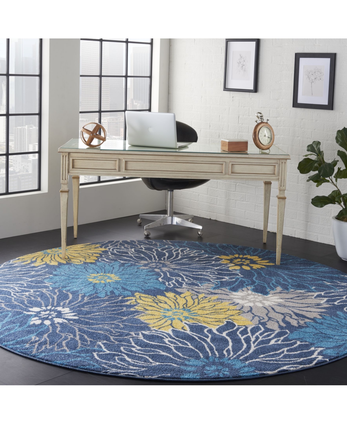 Long Street Looms Zeal ZEA17 8' Round Area Rug