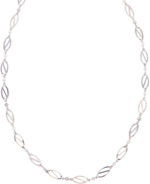 image of Grace Kelly Collection Rhodium Plated Parking Necklace