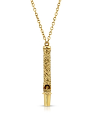 image of 2028 Gold-Tone Whistle Pendant Necklace