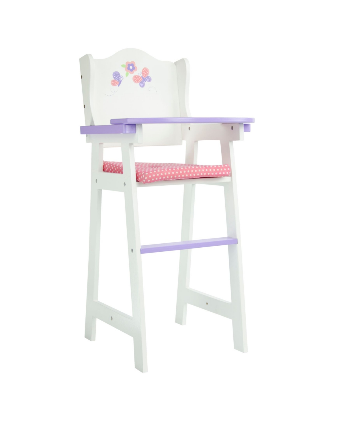 Olivia's Little World Little Princess Baby Doll High Chair In White