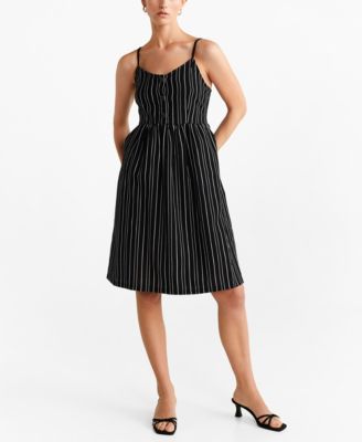 striped cotton dress
