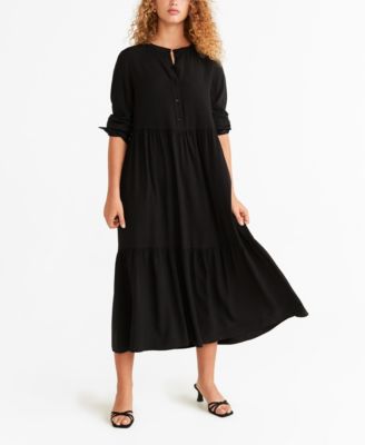 mango midi shirt dress