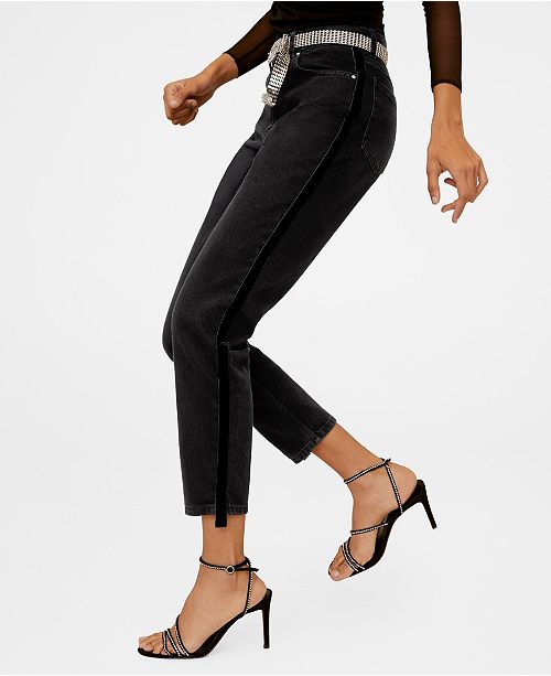 Mango Mom Fit Side Band Jeans Reviews Women Macy S