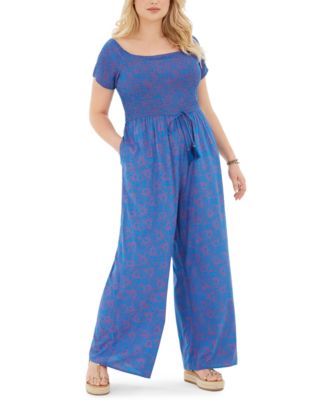 macys plus size white jumpsuits