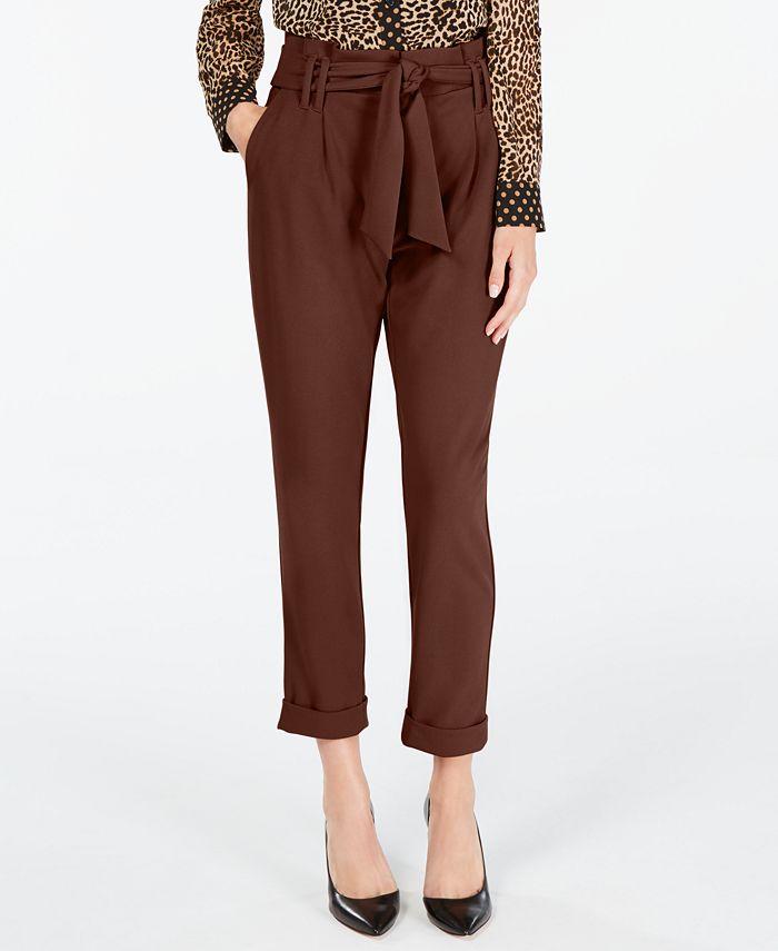 Tapered paperbag pants hot sale