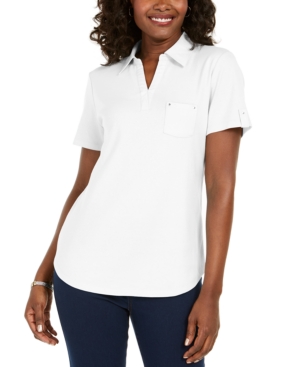 Karen Scott Cotton Polo Shirt Created for Macy's
