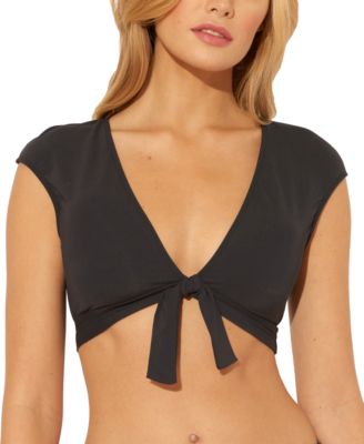 bikini top with cap sleeves