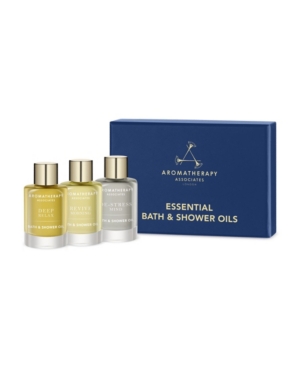 Aromatherapy Associates ESSENTIAL BATH AND SHOWER OIL TRAVEL AND GIFT SET OF 3, 9ML EACH