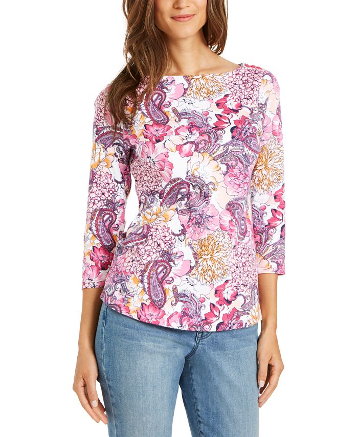 Boat neck tops macy's clearance