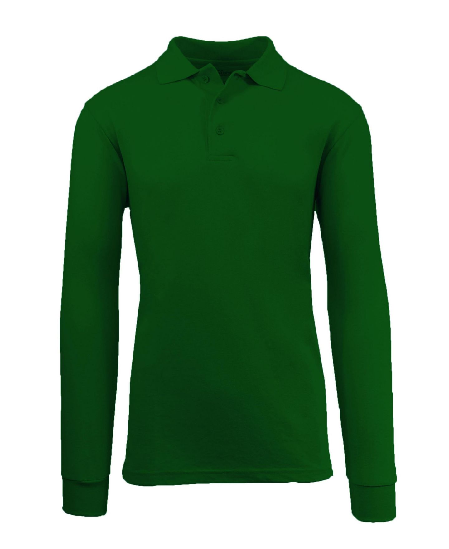 Мужское поло Galaxy By Harvic Long Sleeve Pique Polo Shirt, цвет: Чёрный — фото 6