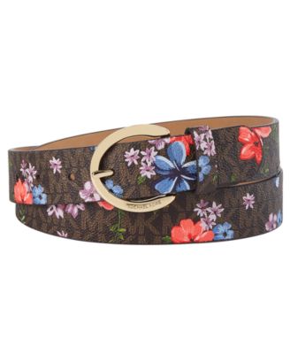 michael kors floral belt