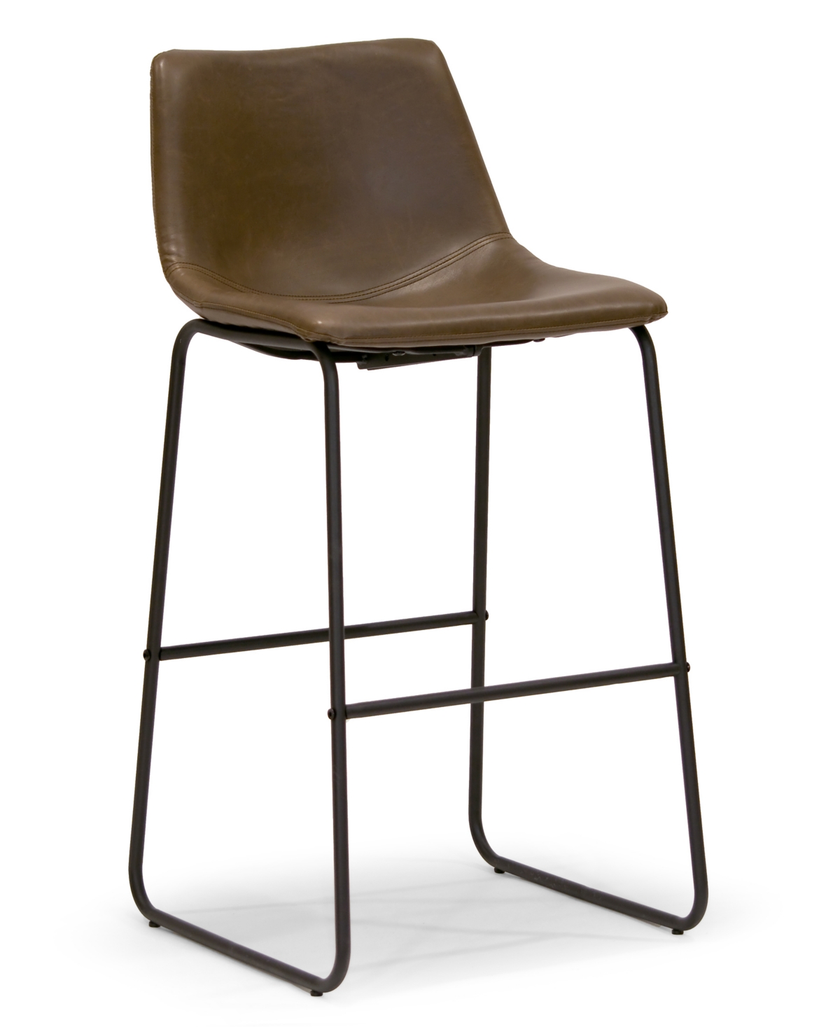 Glamour Home Set of 2 Adan Iron Frame Bar Stool