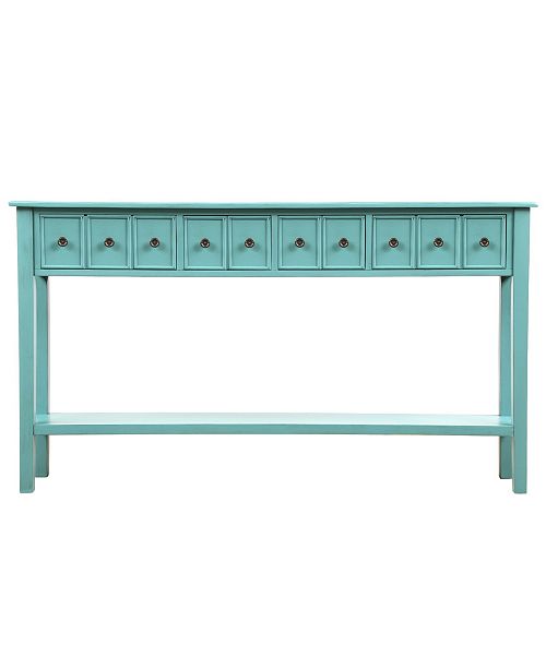 Harper Bright Designs Rustic Entryway Console Table 60 Long