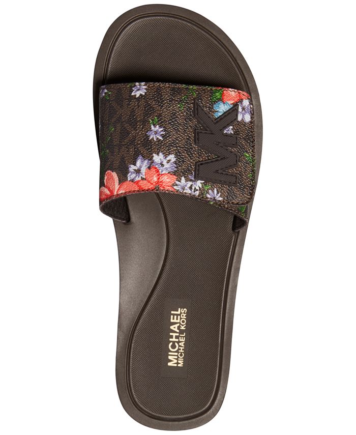 Michael Kors MK Pool Slide Sandals - Macy's