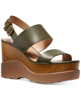 michael kors wedge sandals macy's