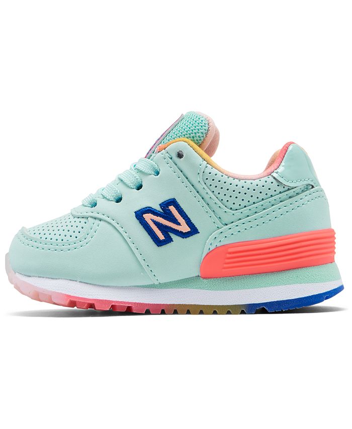 New Balance Toddler Girls' 574 Rainbow Casual Sneakers from Finish Line