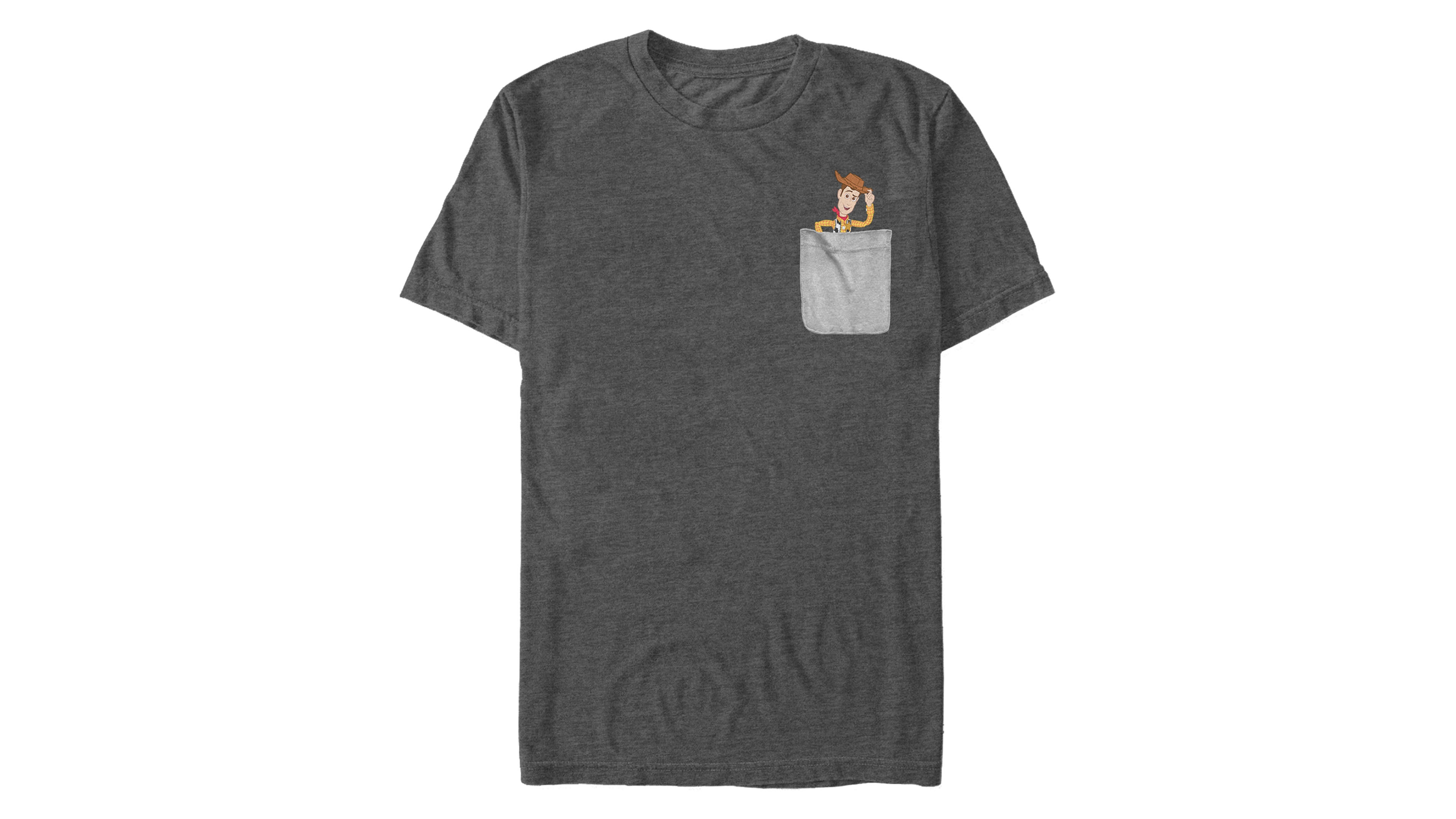 Fifth Sun Toy Story Men's Woody Faux Pocket Short Sleeve T-Shirt