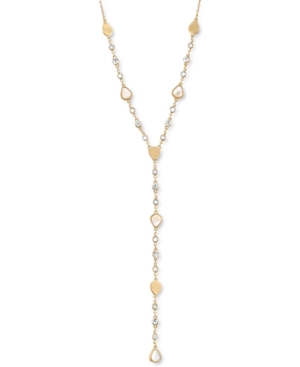image of Rachel Rachel Roy Gold-Tone Stone & Crystal Lariat Necklace, 20