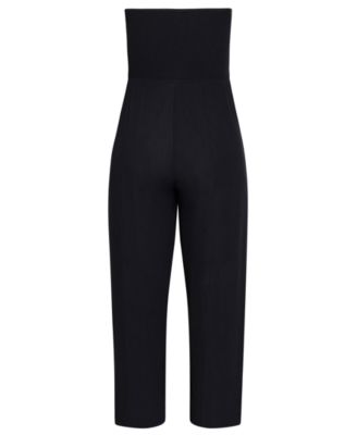 Plus Size Smocked Jumpsuit