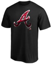 Men's Majestic Navy/Red Atlanta Braves Authentic Collection On-Field  3/4-Sleeve Batting Practice Jersey