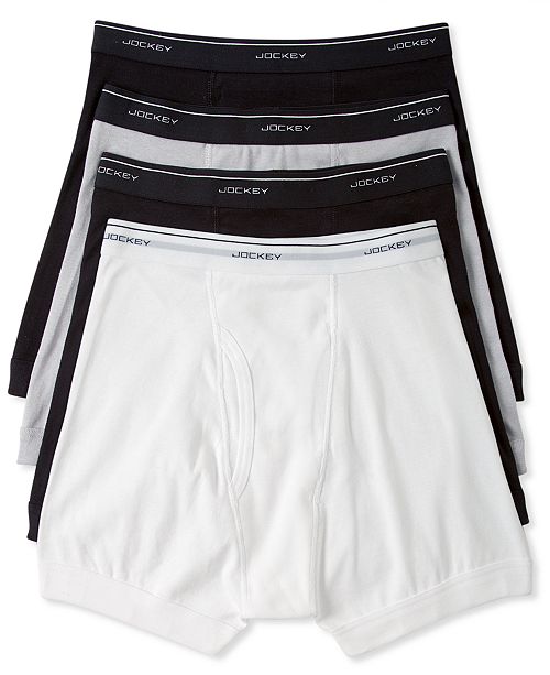 Jockey Men's Classic Collection Tagless Boxer Briefs 4Pack & Reviews