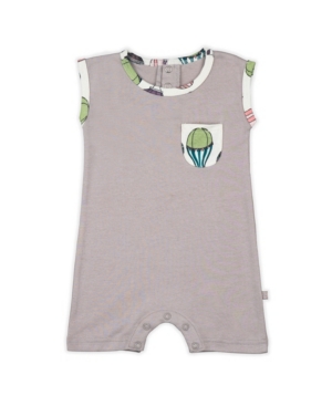 Pureheart Organics Baby Girls Hot Air Balloon Sleeveless Romper