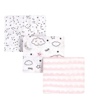 Hudson Baby Baby Girls Dreamer Muslin Swaddle Blankets Pack of 3