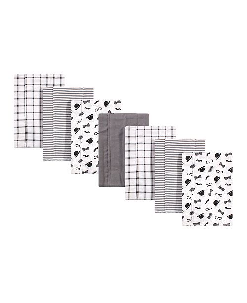 Little Treasure Baby Girls And Boys Gentleman Flannel Burp Cloths