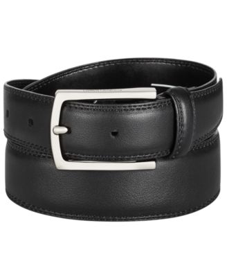 Calvin Klein - Men's Feather-Edge Leather Belt