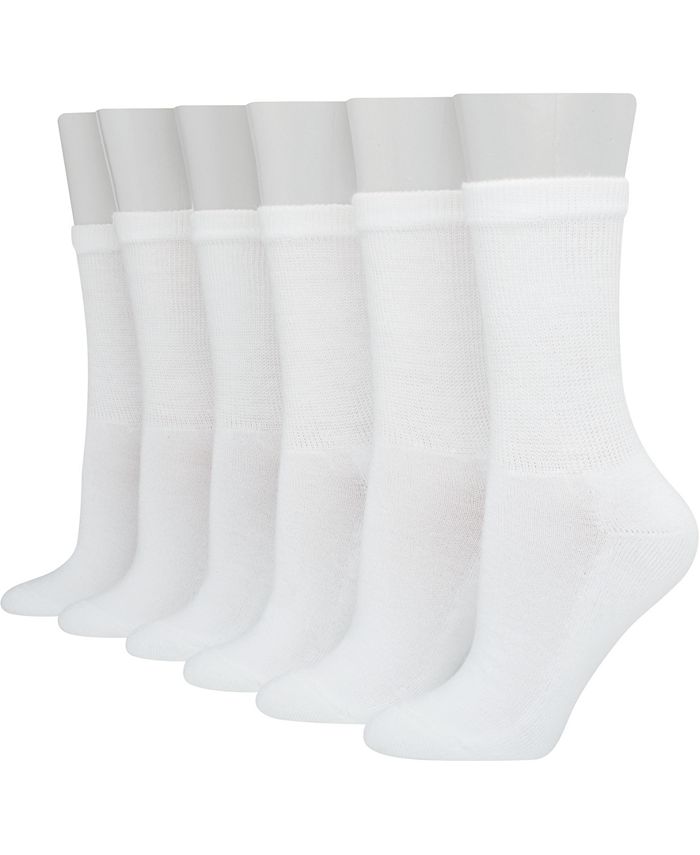 Hanes Women's Ultimate Core Cushioned Crew Socks Macy's